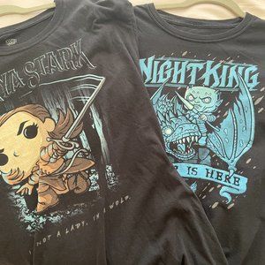FUNKO POP! GAME OF THRONES T-SHIRTS BUNDLE XL (Set of 2)